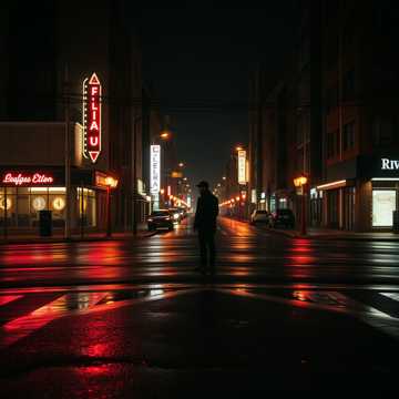 雨后的十字街口