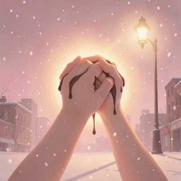 手心里的巧克力融化