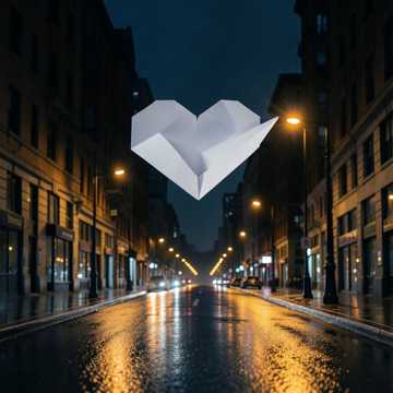 好人卡折成纸飞机