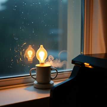 雨声碎在枕边