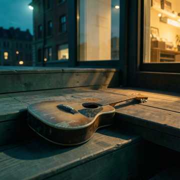 六根旧弦晒月亮