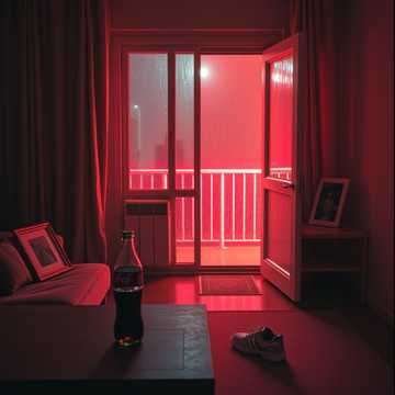 空掉的半瓶可乐