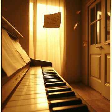 钢琴上的旧灰尘