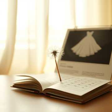 蒲公英停在旧日历