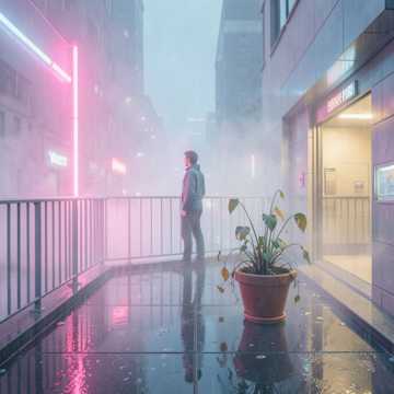 霓虹渐冷水渐凉