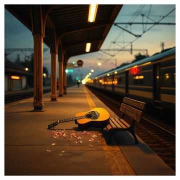 旧站台的吉他