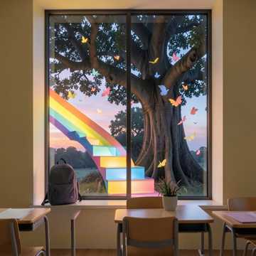 小书包的彩虹阶梯