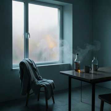 雨声绕着空房间