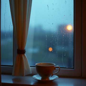 窗帘哭了一整夜