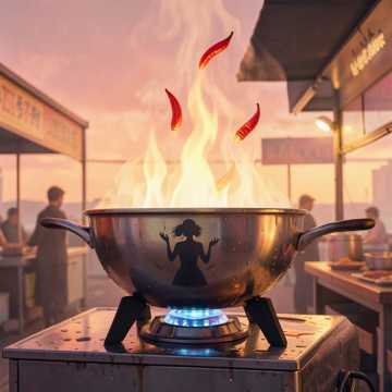 辣椒与热焰的舞蹈