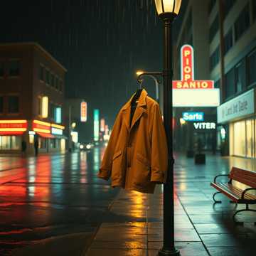 淋雨的人
