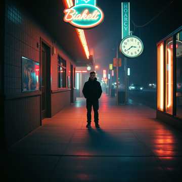 杯底灯光数残影