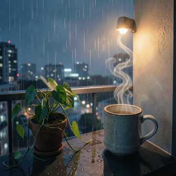 雨声停格在窗台