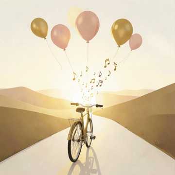 单车上的感恩赞