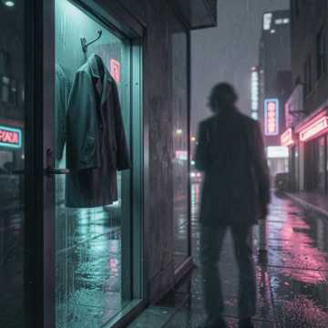 雨声里的空外套