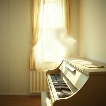 钢琴上的尘