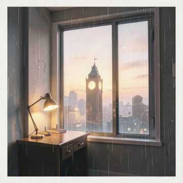 台灯未熄的钟塔