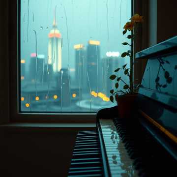 碎琴键上的雨