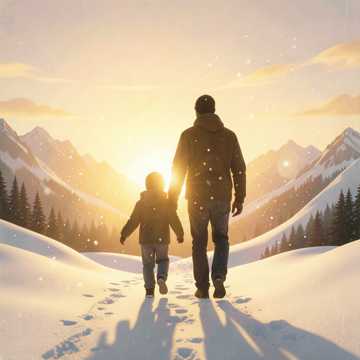 男人肩膀的春雪