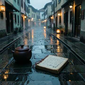 秋雨湿了旧茶壶