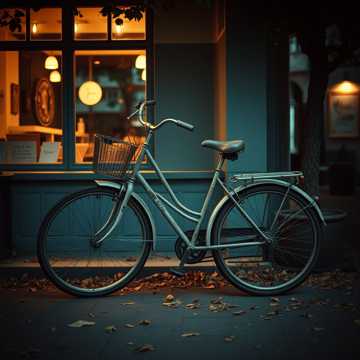 旧单车转着时光