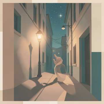 掌心停在发梢前