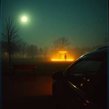 旗峰公园对面的月亮