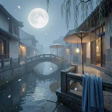 墨染青衫·雨落江南