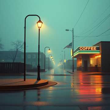 空荡街灯慢半拍