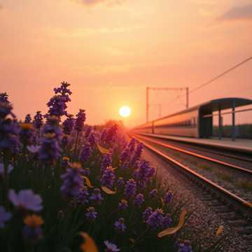 紫风铃花下遇见你