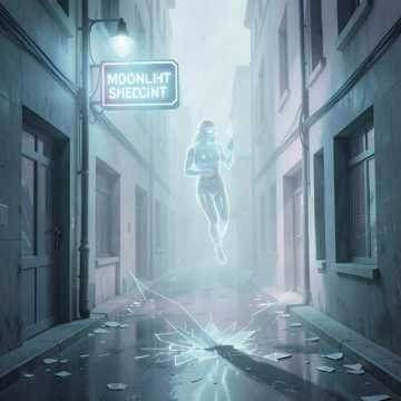 月光撕碎的影子