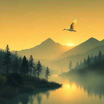 醉听山河晚风吟