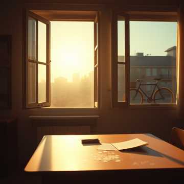 晚风吹过课桌旁