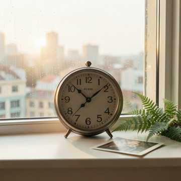 时针停在三点半