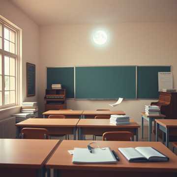 粉笔灰晒满半个月亮