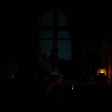 月光下的老花镜