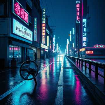 真夜中のネオン