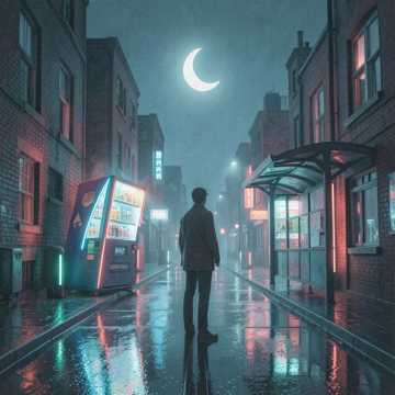 霓虹熨不平的影