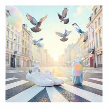 踩斑马线数气泡