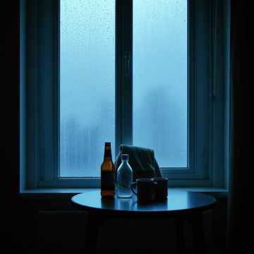 雨声绕着空房间