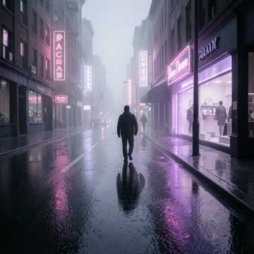 霓虹在撤退