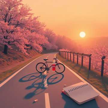 夕焼け坂道の秘密