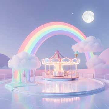 彩虹融化滴冰场