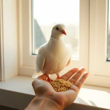 窗外来了一只鸽子