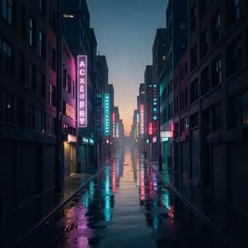 霓虹背面的影子