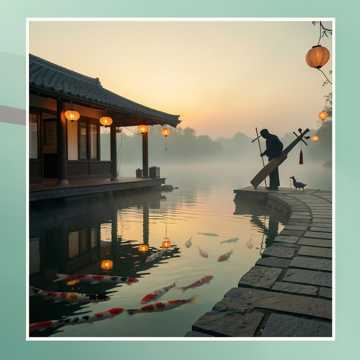 长安晚霞半坛雪