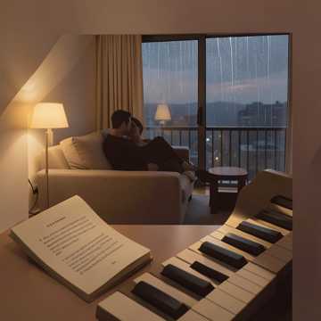 她枕着月光写诗