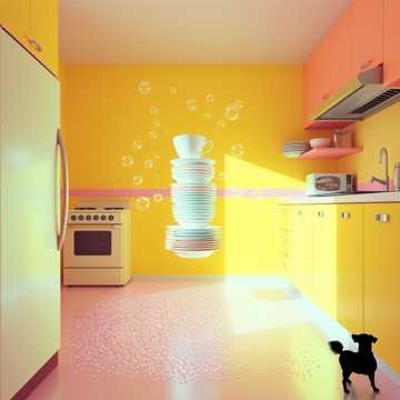 妈妈叫我去洗碗