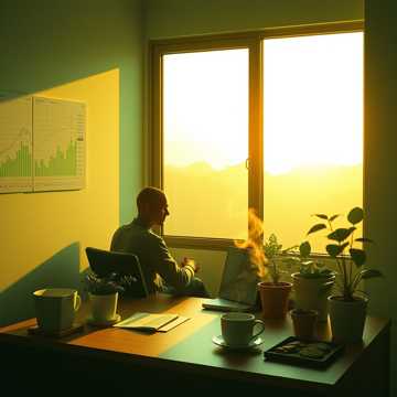 绿线坠入地平线