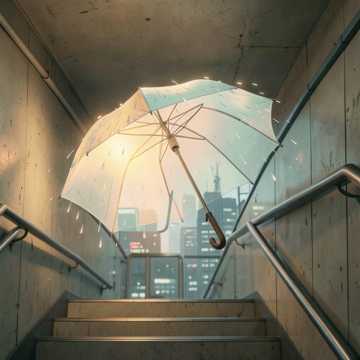 共享伞的一米偏心